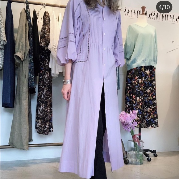 Porter des boutons cotton dress - Picture 4 of 8